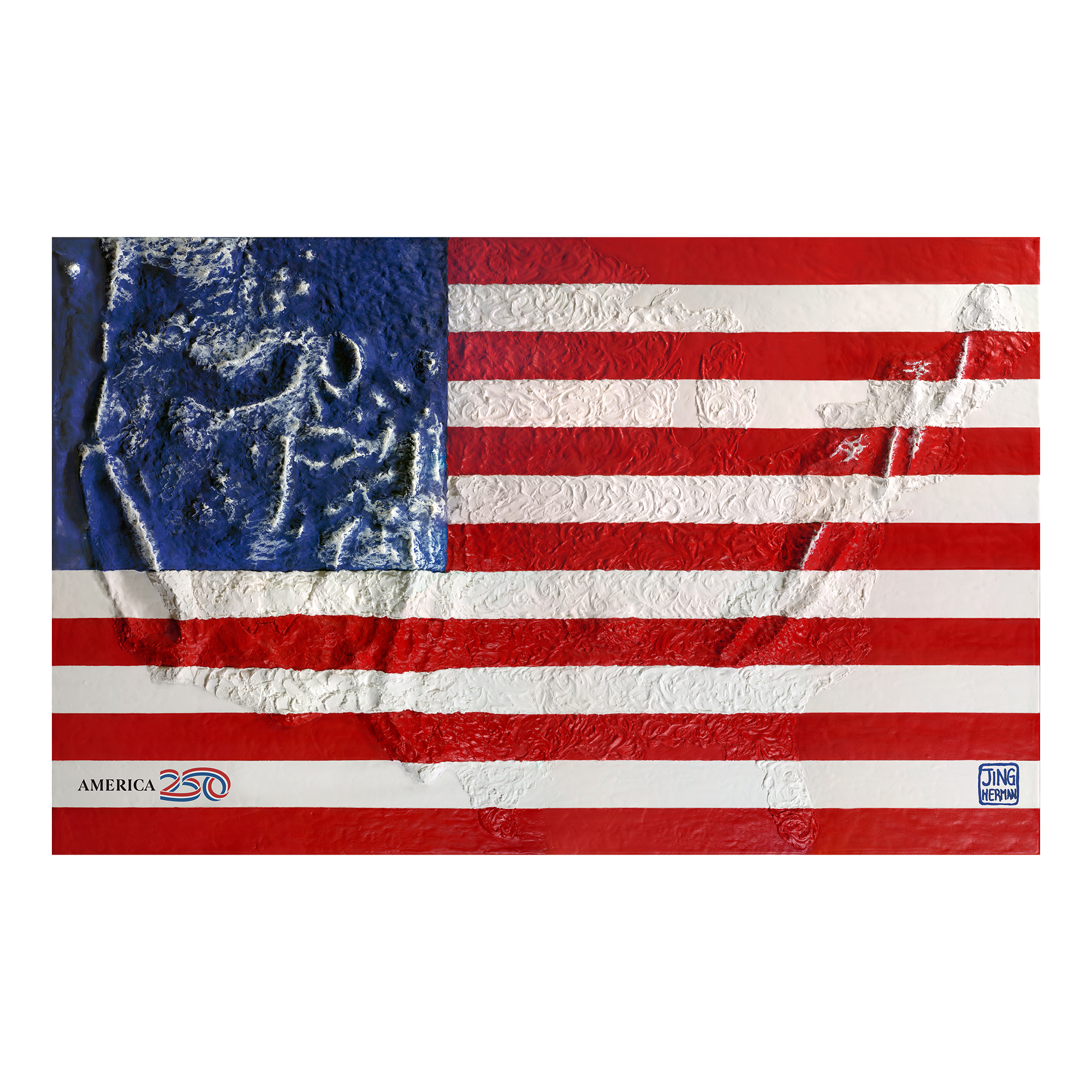America250 Limited Edition American Mountains Print by Jing Wang Herman