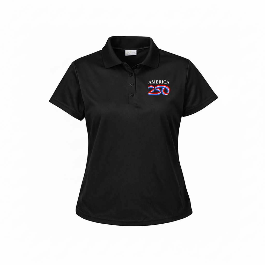 America250 Ladies’ Aqua-Dry Embroidered Polo