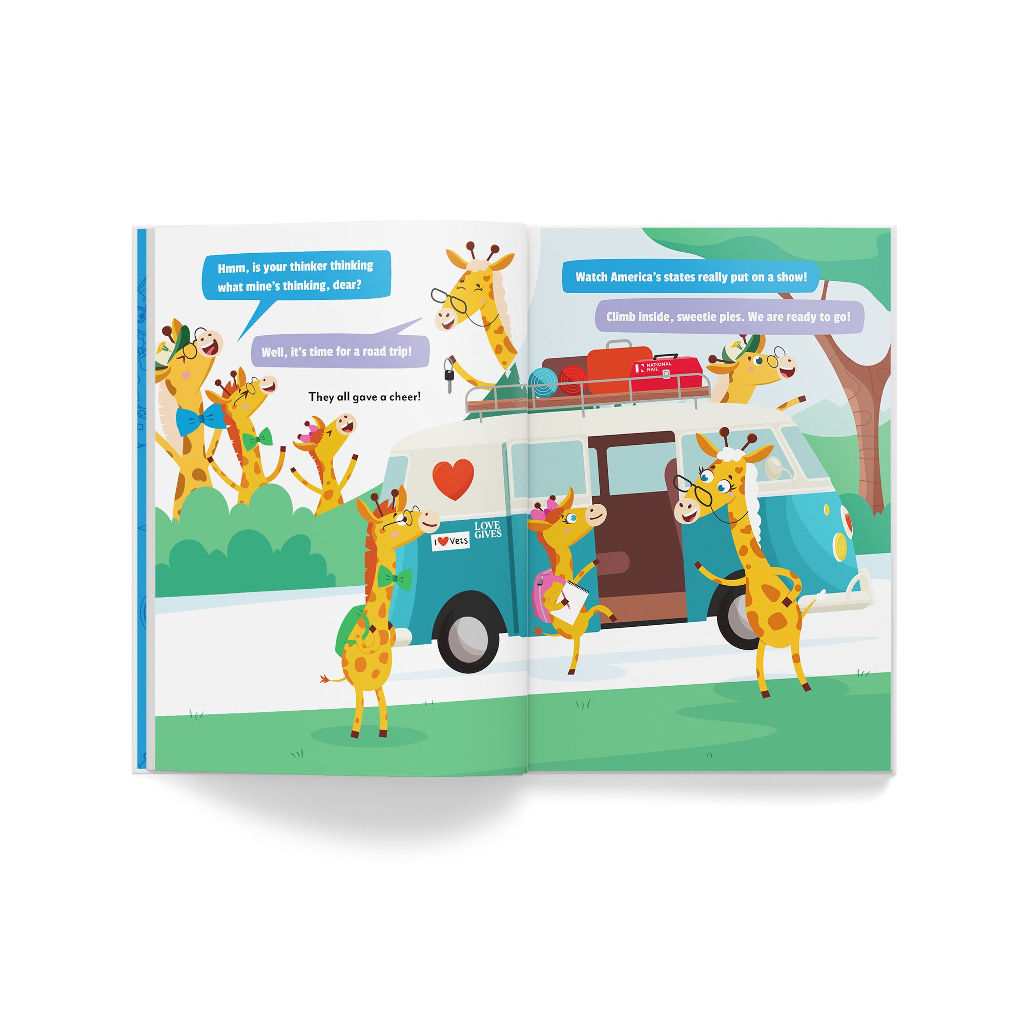 Official America250 America’s Grateful Stateful Road Trip Book Bundle