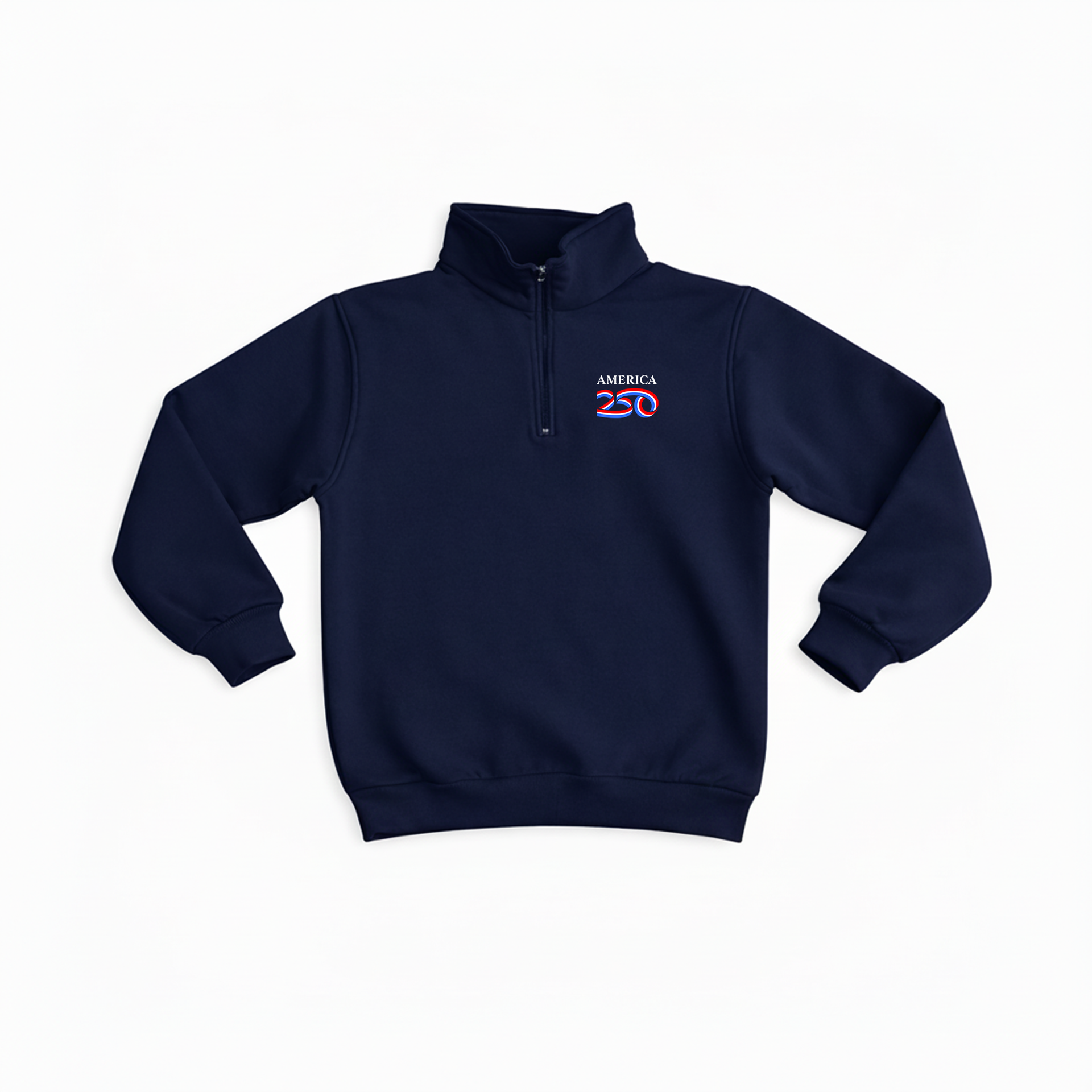 America250 Men's Embroidered Fleece 1/4 Zip Pullover