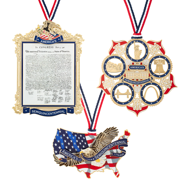 The Official Commemorative Ornament 3 Pack – America250