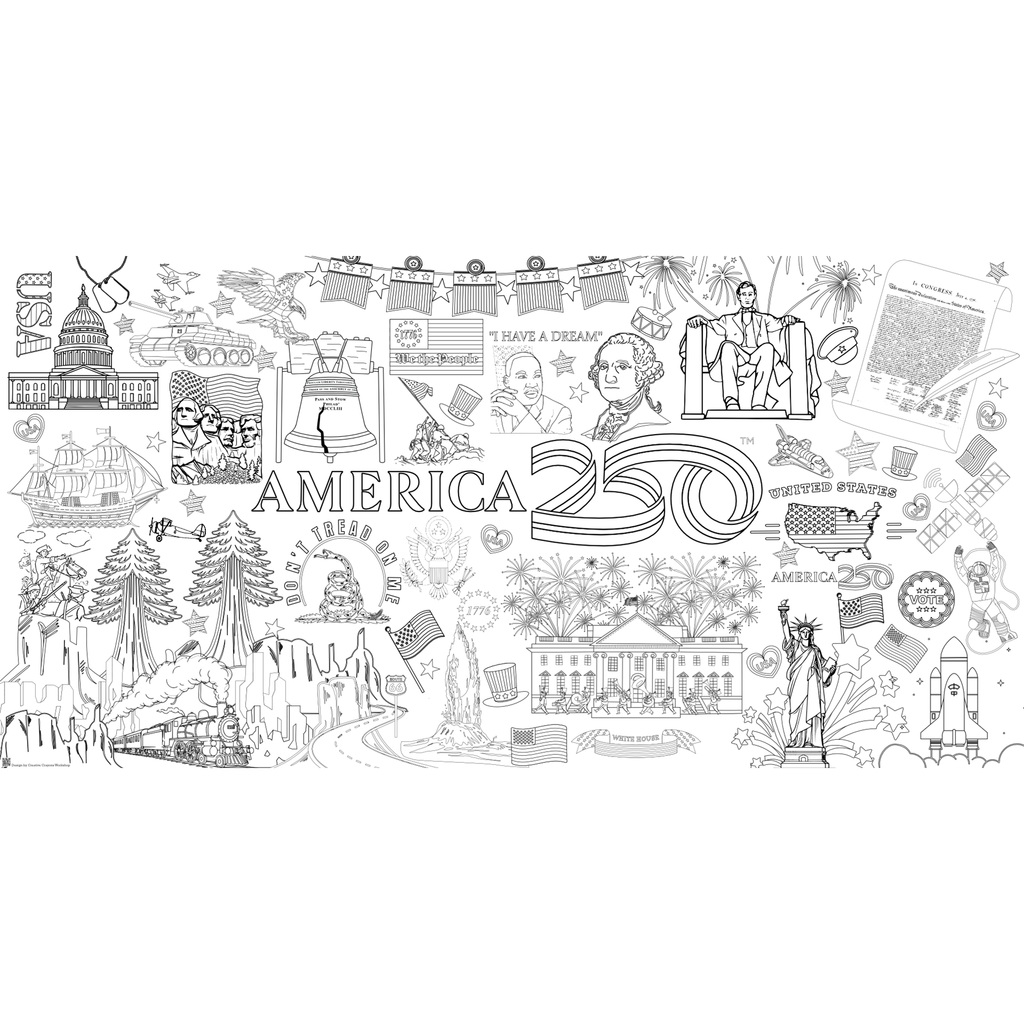 America250 Coloring Tablecloth