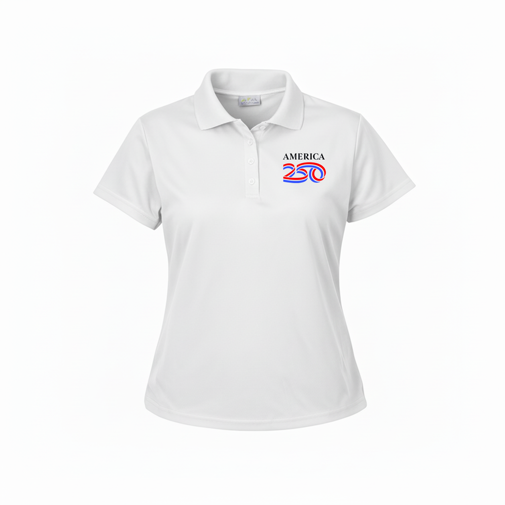 America250 Ladies’ Aqua-Dry Embroidered Polo