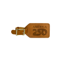 America250 Leather Rectangle Luggage Tag
