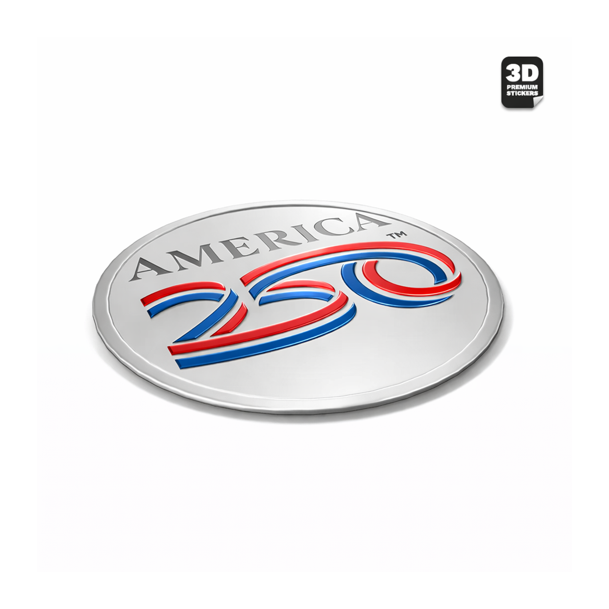 America250 3D Sticker