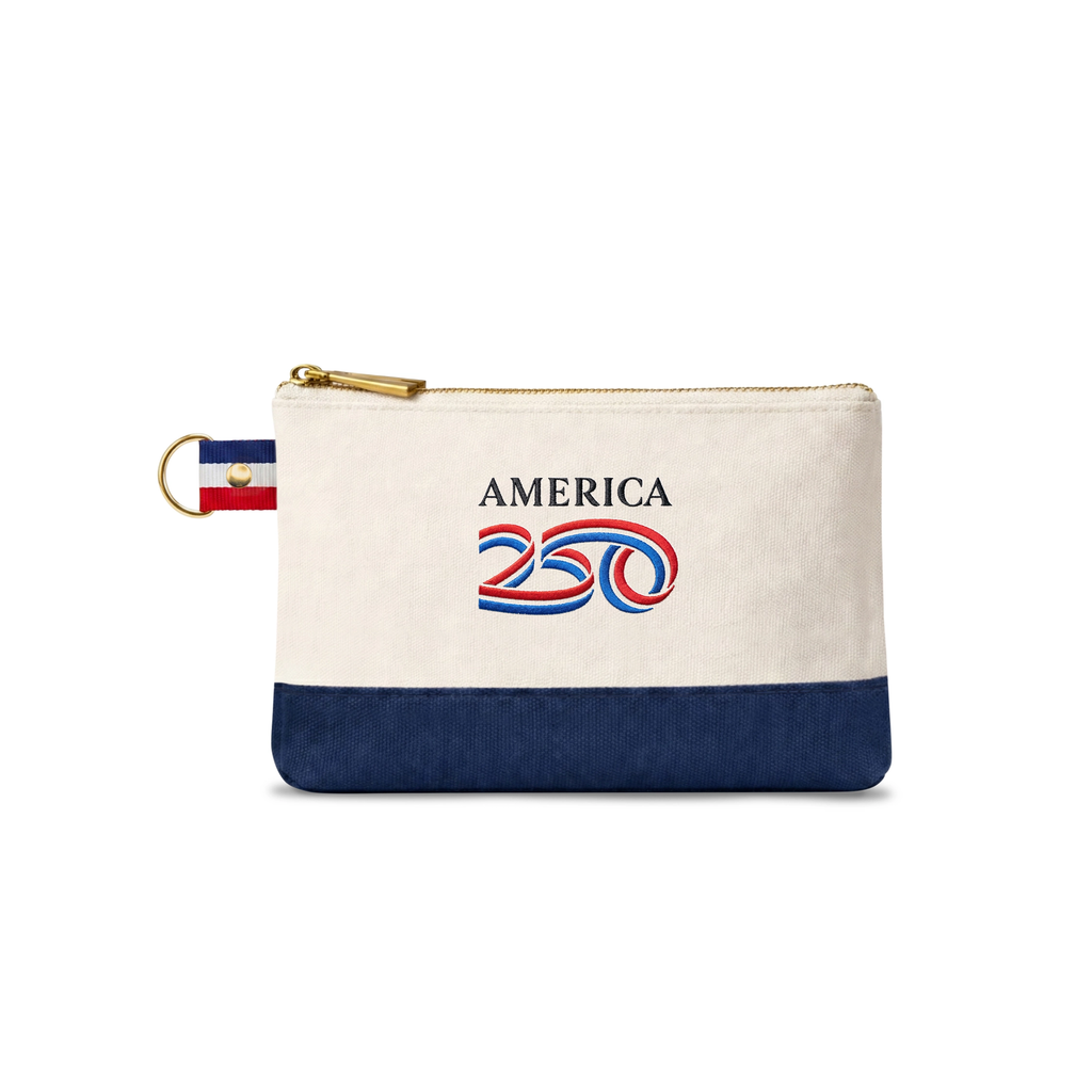 America250™ Embroidered Canvas Pouch