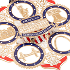 America250 American Icons Semiquincentennial Ornament