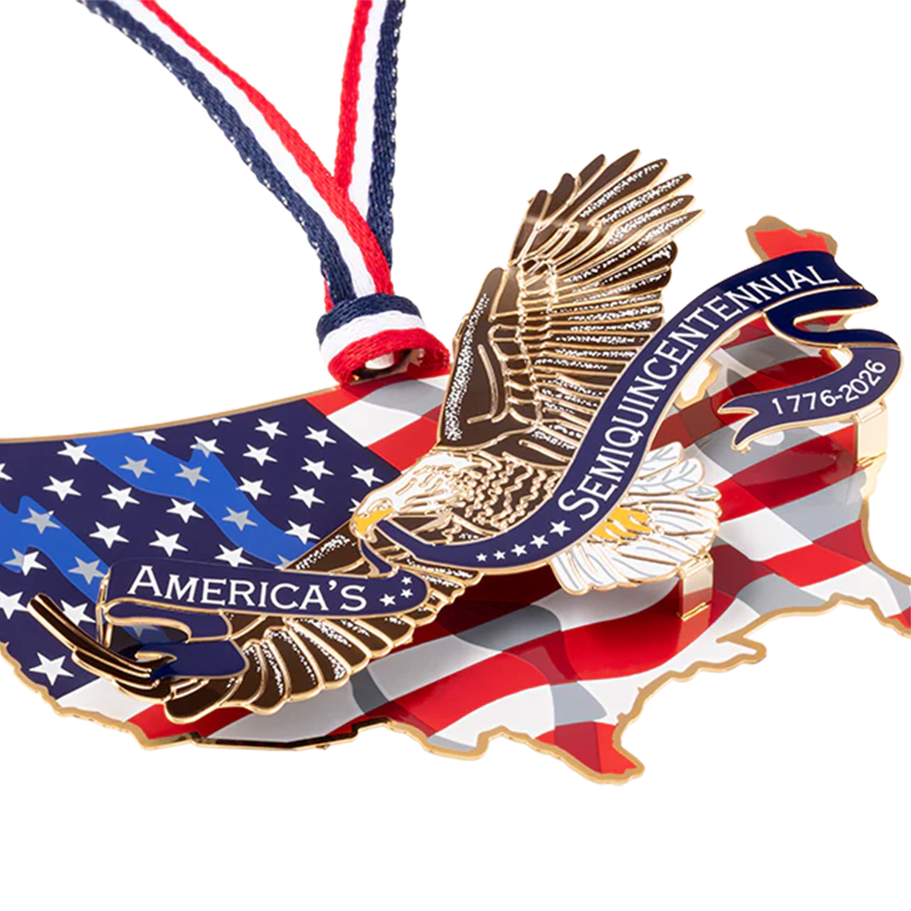America250 Eagle of Freedom Over America Semiquincentennial Ornament