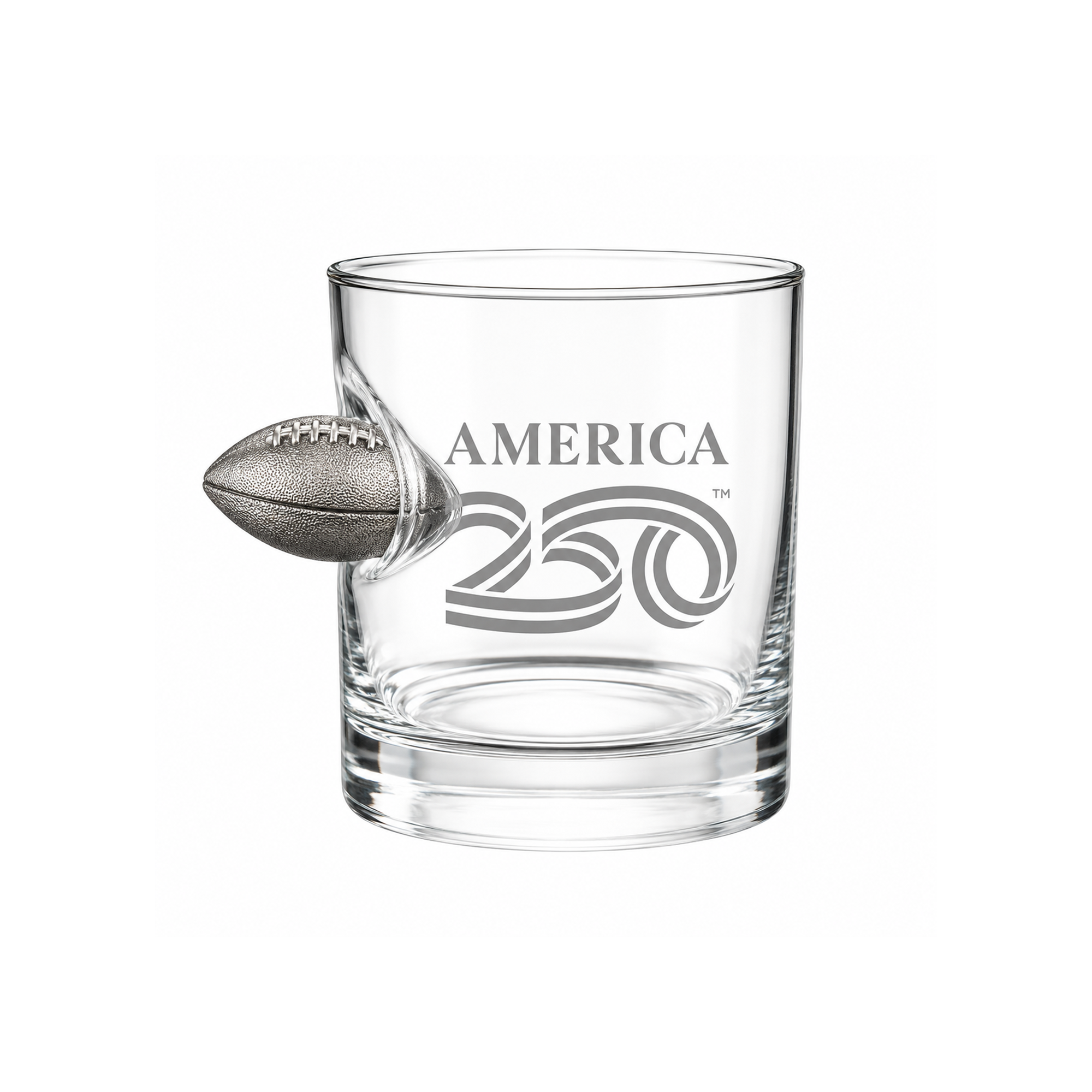 America250 Football Rocks Glass