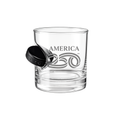 America250 Hockey Puck Rocks Glass