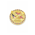America250 Gold-Plated Premium Coin with Rubies, Sapphires, and Diamonds