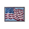 America250 Woven Flag Fringe Throw Blanket