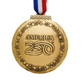 America250 Classic Round Commemorative Ornament (Bronze)