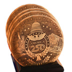America250 Sea to Shining Sea 4-piece Coaster Set (Bronze)