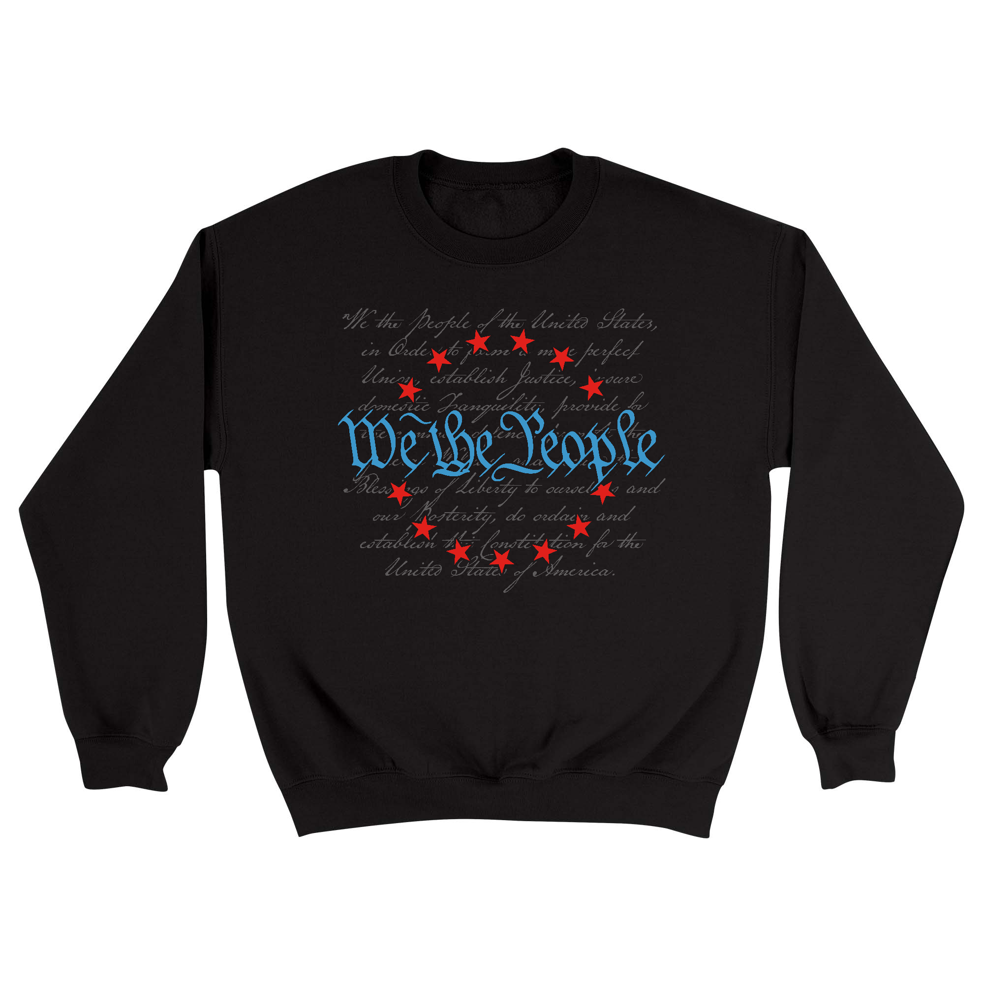 Unisex Small Black Crewneck Sweatshirt