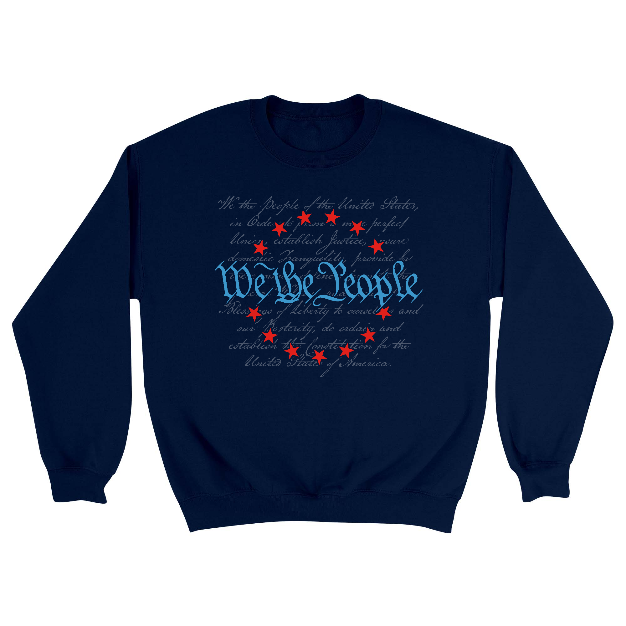 Unisex Small Navy Crewneck Sweatshirt