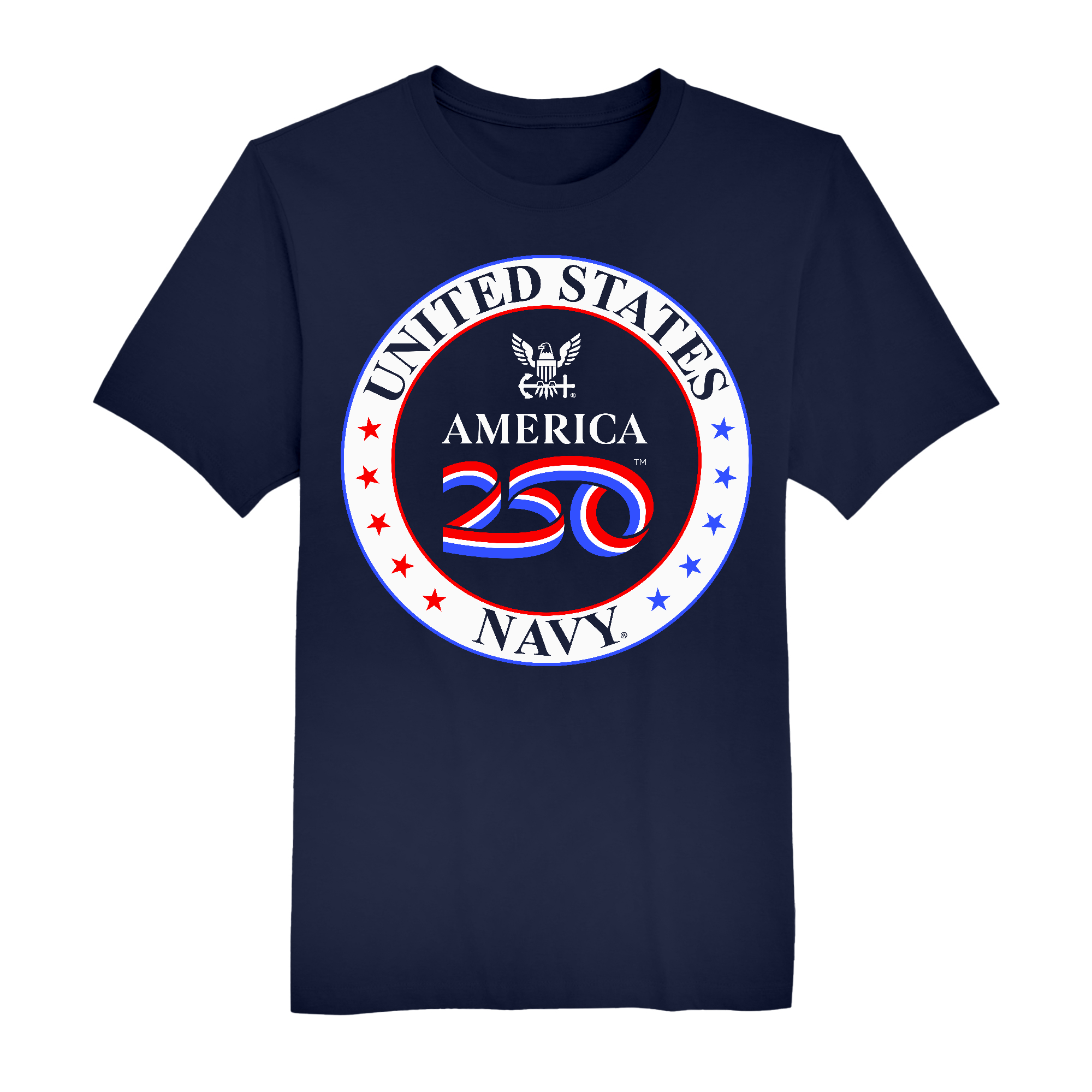 Mens Small Navy Short Sleeve Tee