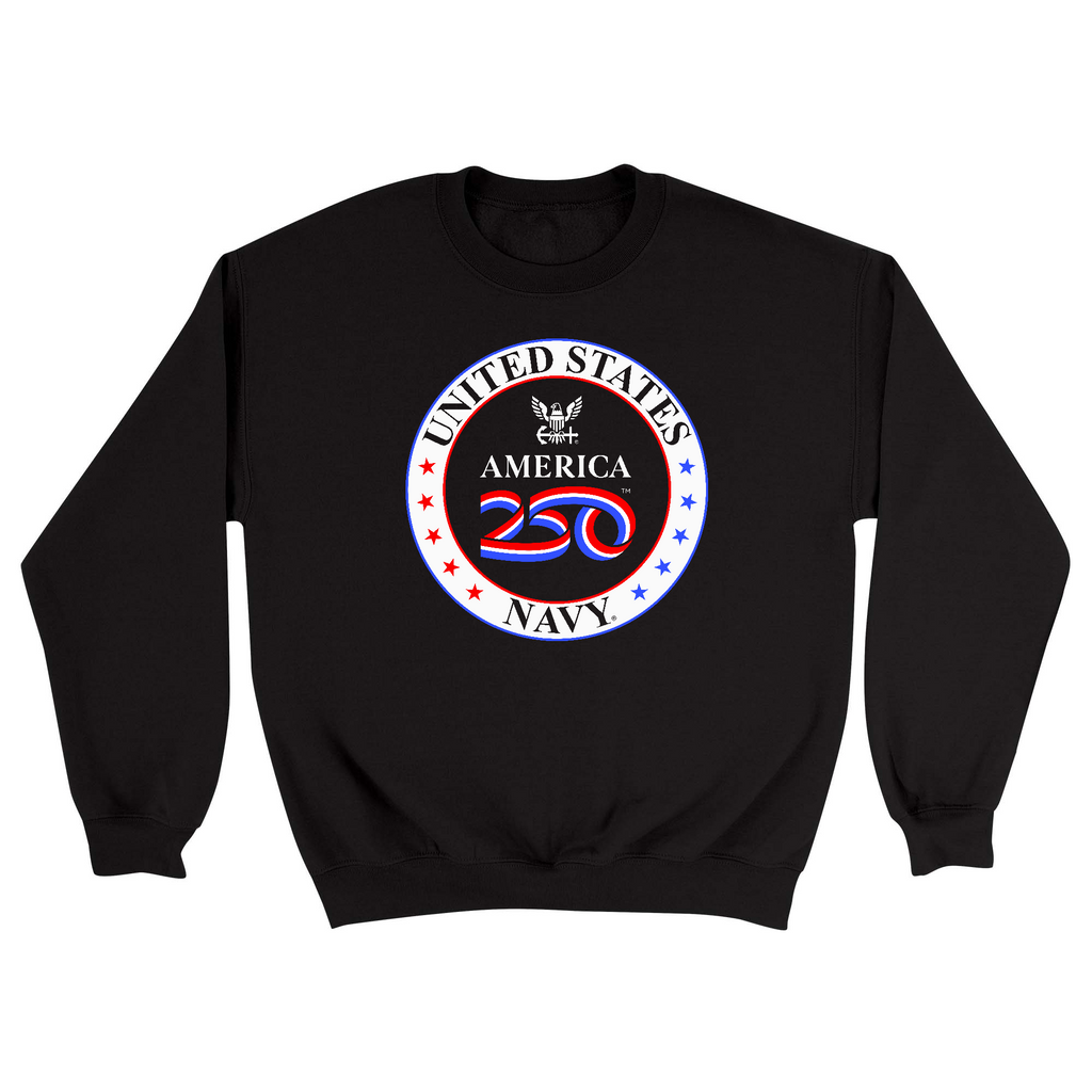Unisex Small Black Crewneck Sweatshirt