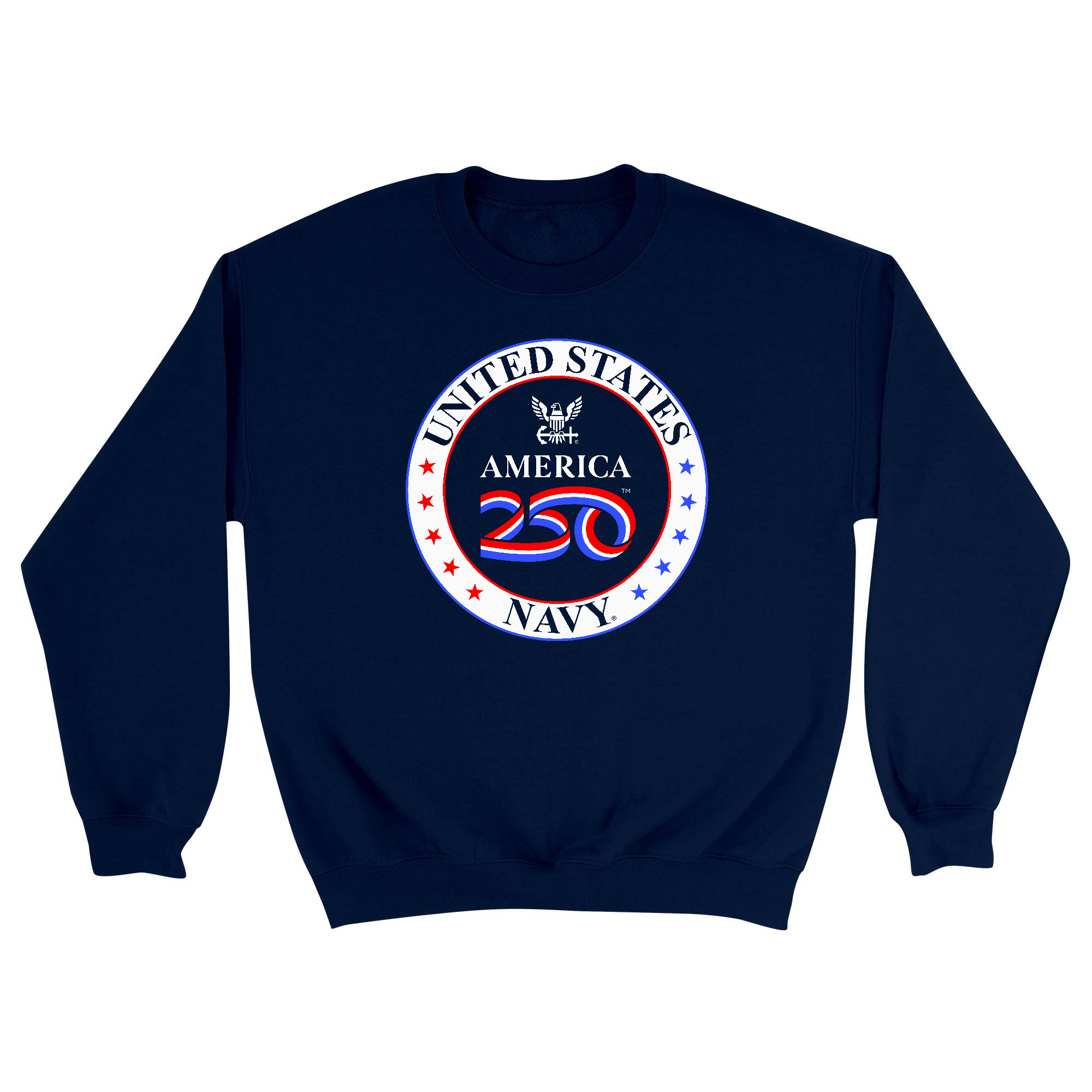 Unisex Small Navy Crewneck Sweatshirt