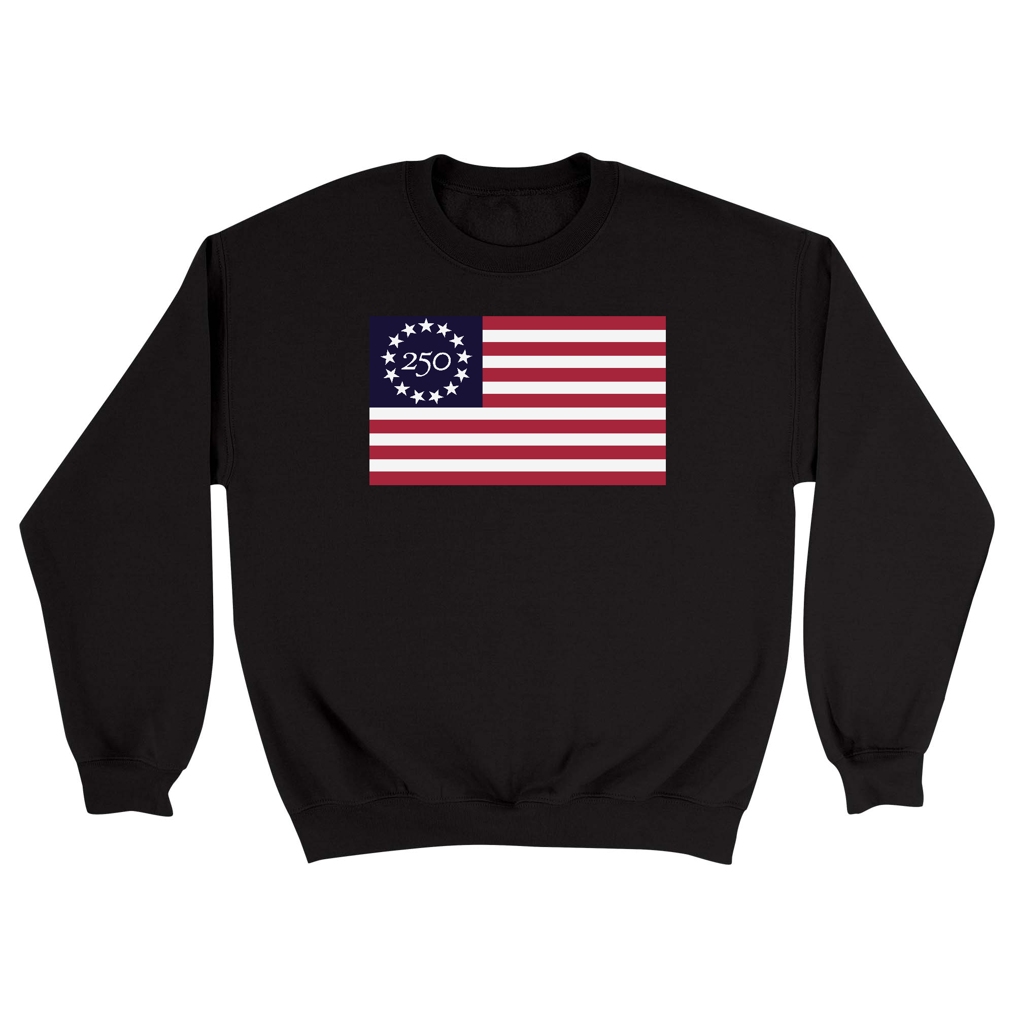 Unisex Small Black Crewneck Sweatshirt