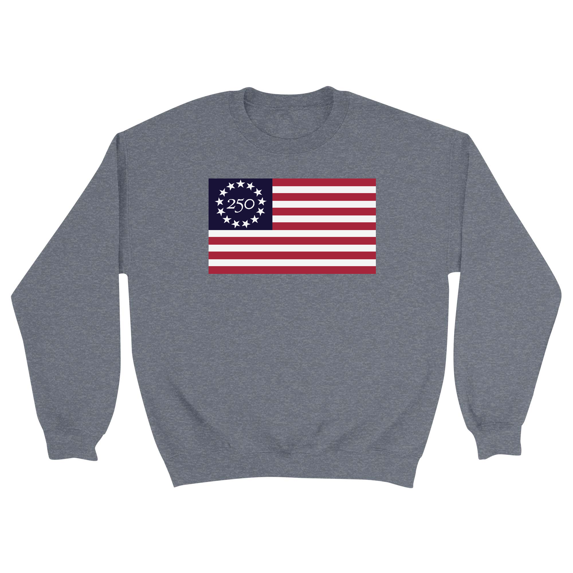 Unisex Small Dark Ash Crewneck Sweatshirt
