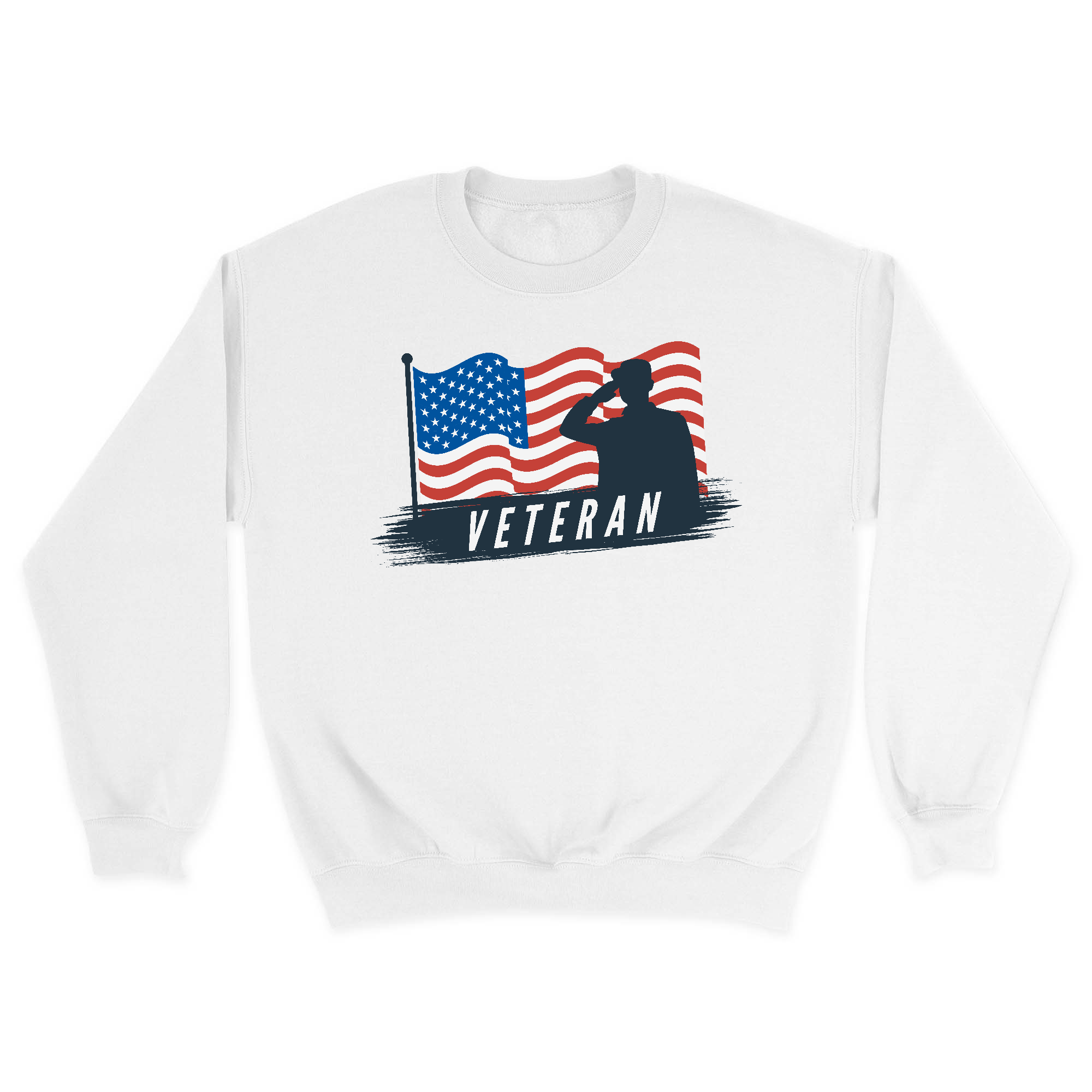 Unisex Small White Crewneck Sweatshirt