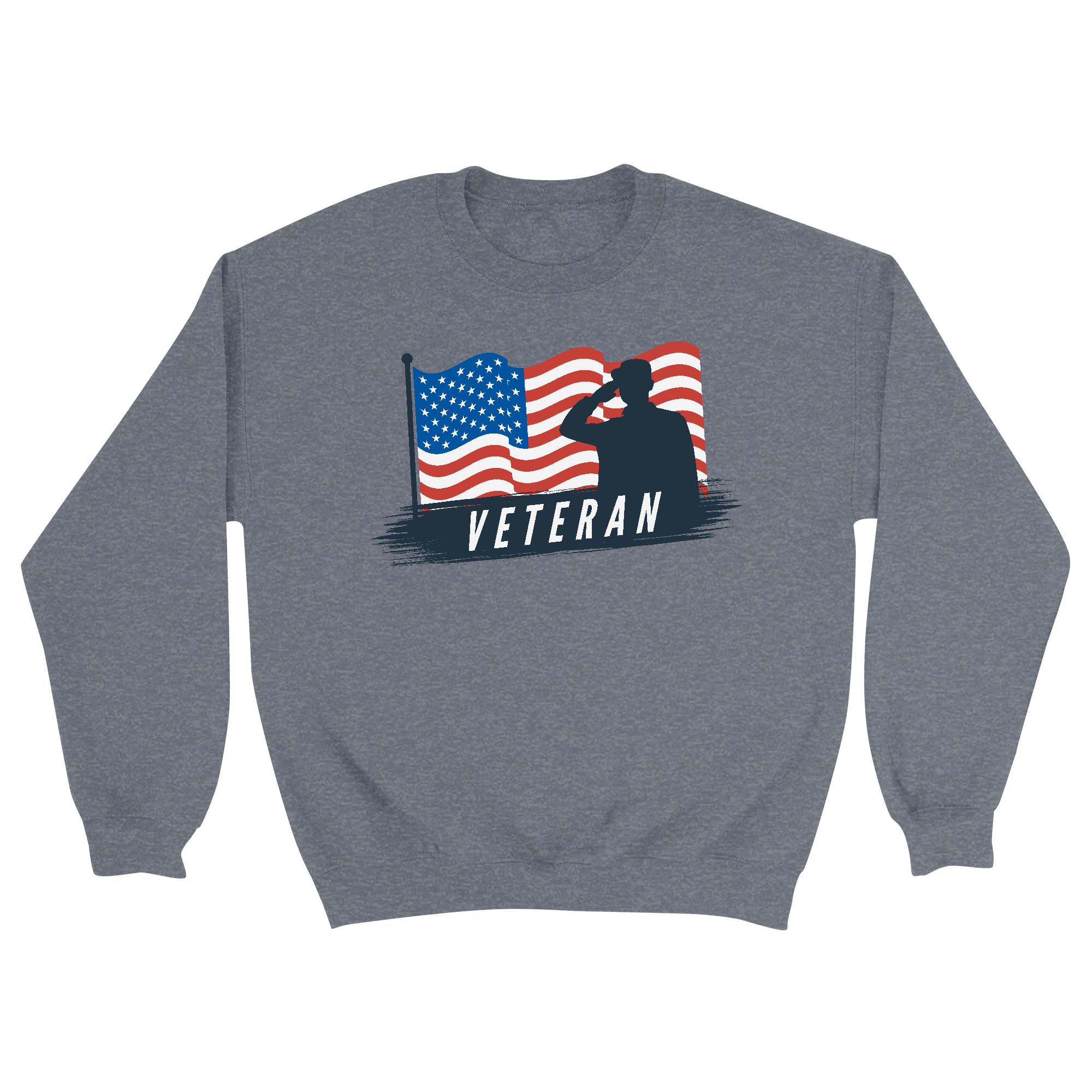 Unisex Small Dark Ash Crewneck Sweatshirt