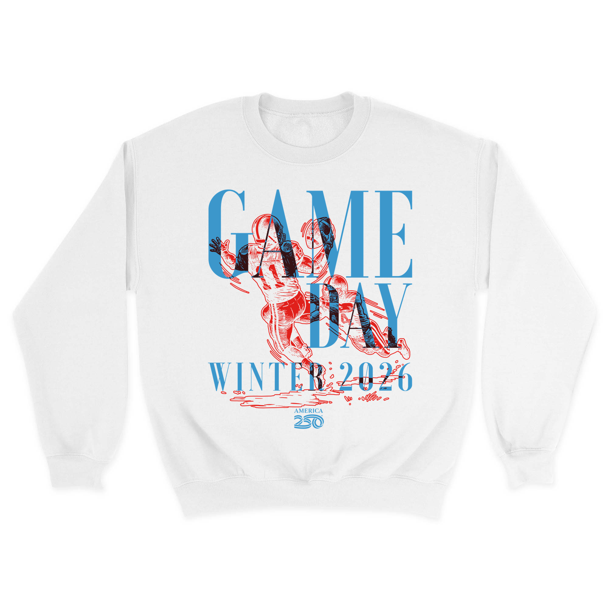 Unisex Small White Crewneck Sweatshirt