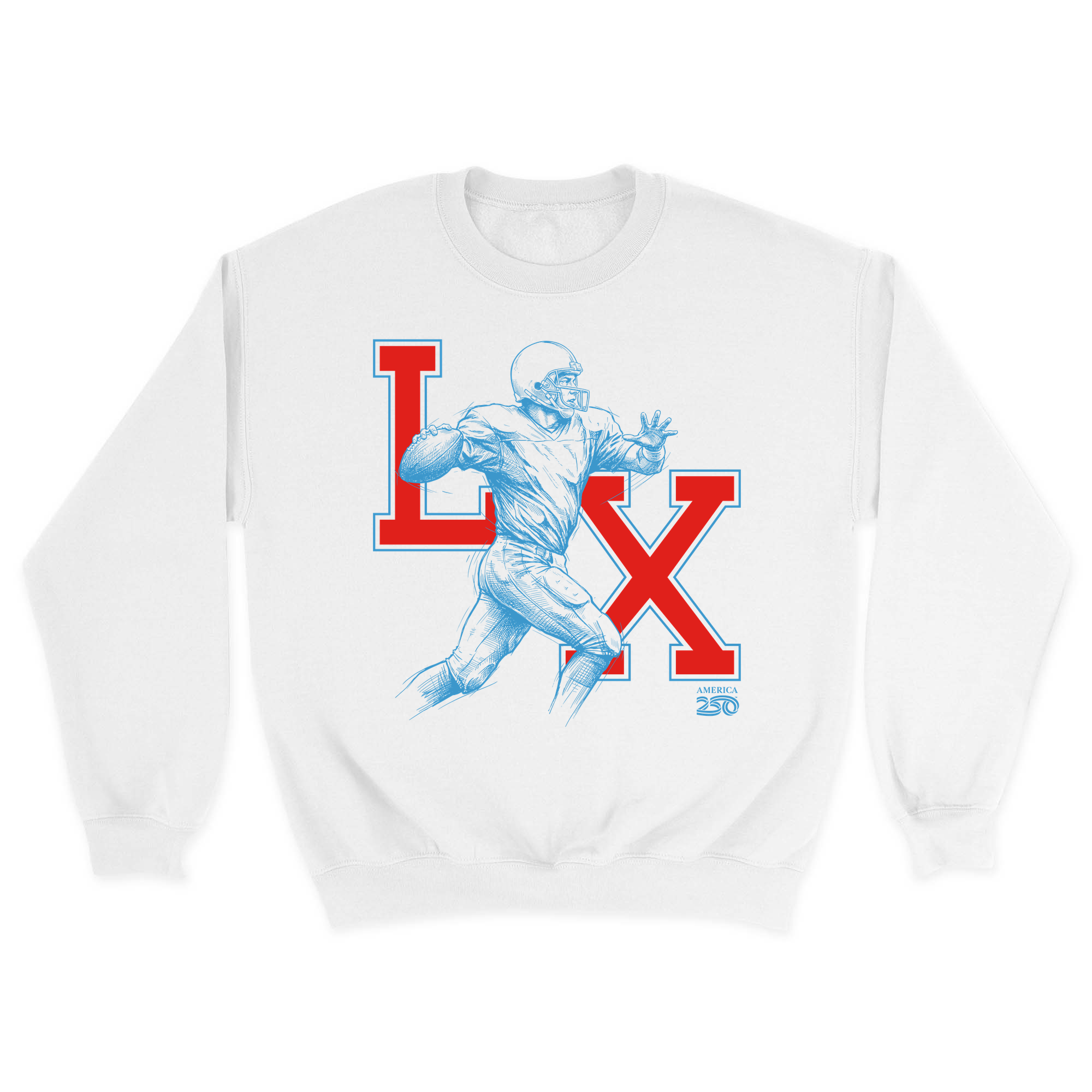 Unisex Small White Crewneck Sweatshirt