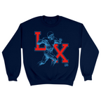 Unisex Small Navy Crewneck Sweatshirt