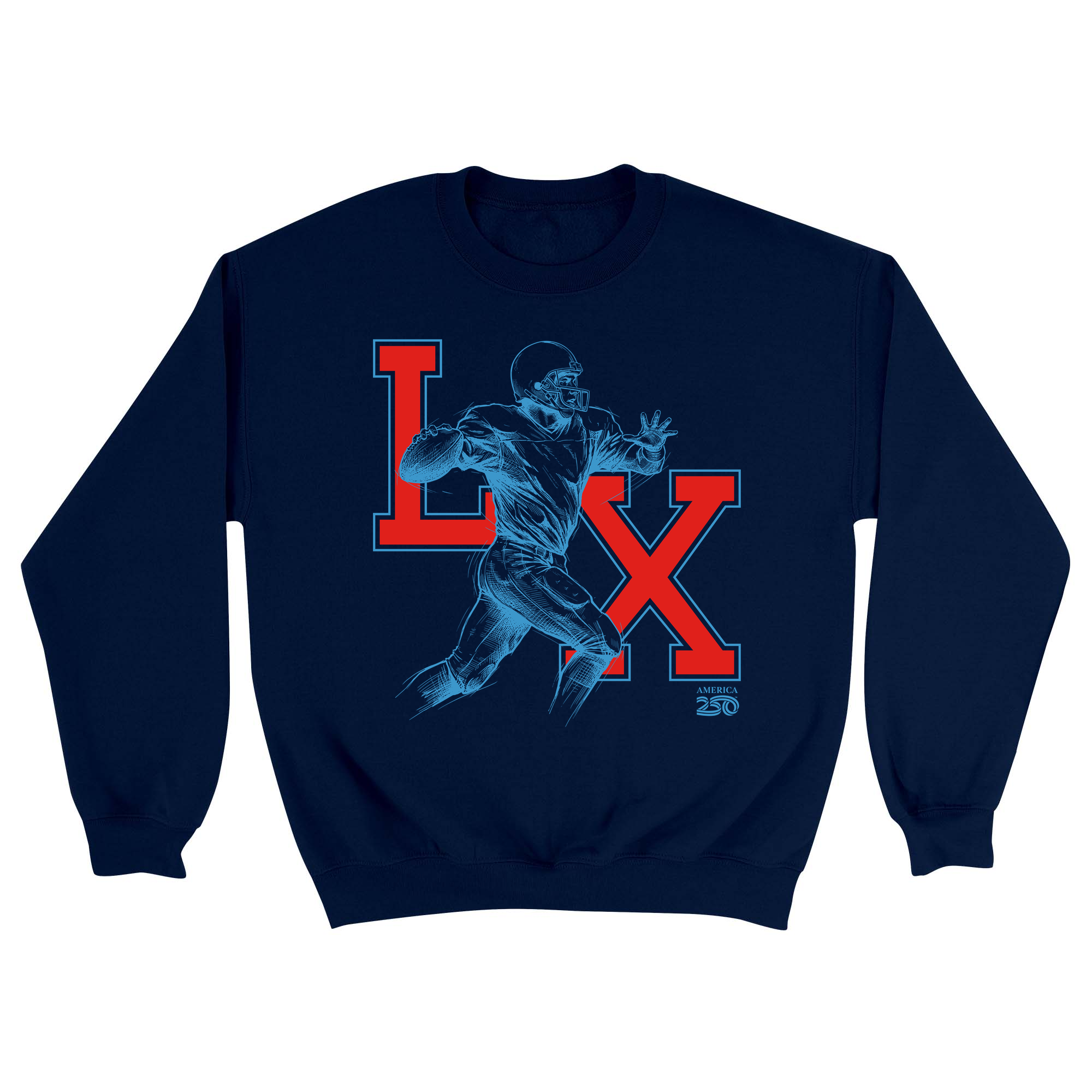 Unisex Small Navy Crewneck Sweatshirt