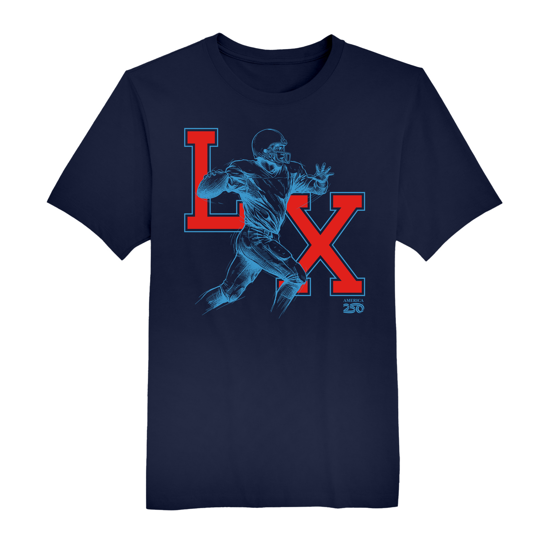 America250 LX Game Day Outline Men's T-Shirt
