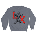 Unisex Small Dark Ash Crewneck Sweatshirt
