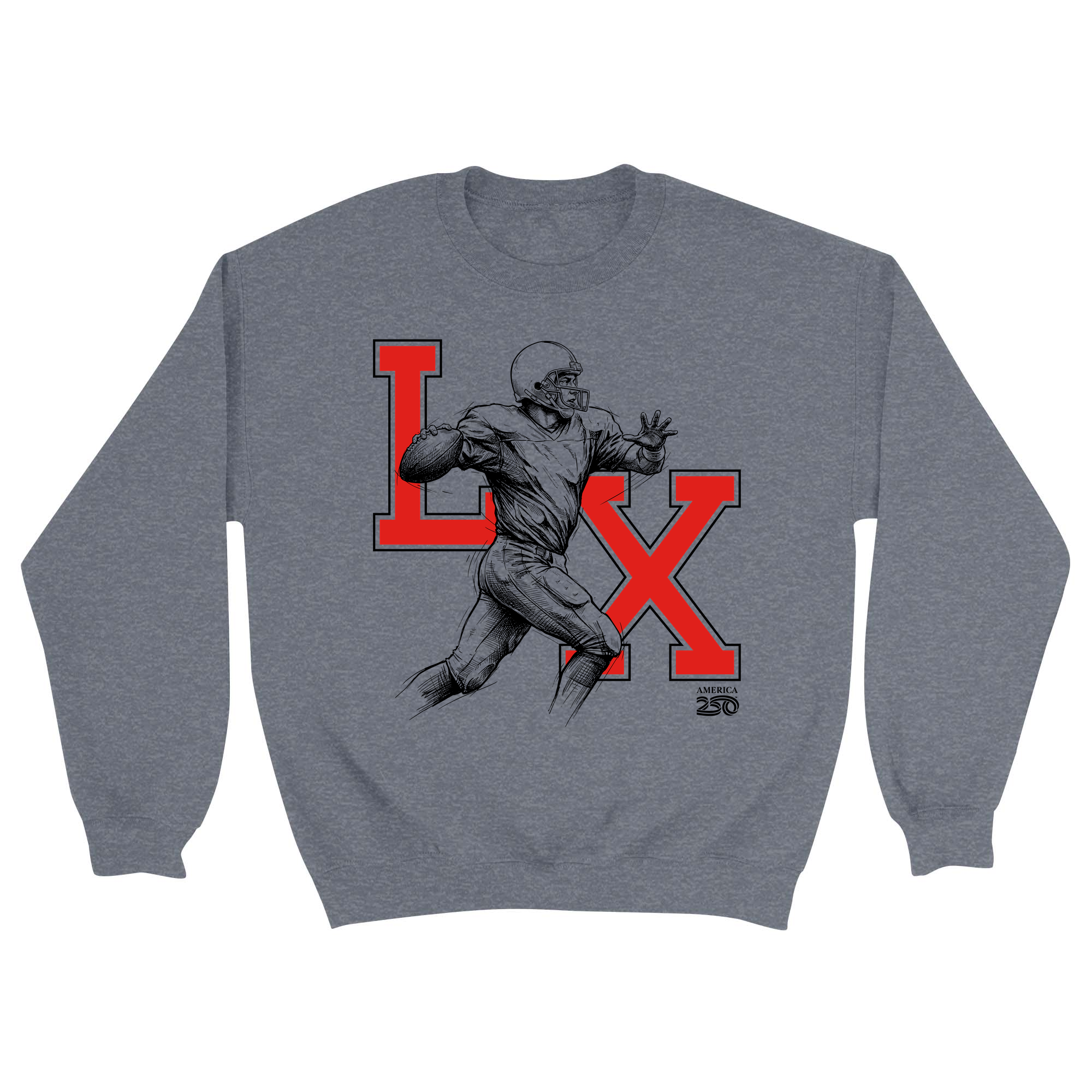 Unisex Small Dark Ash Crewneck Sweatshirt