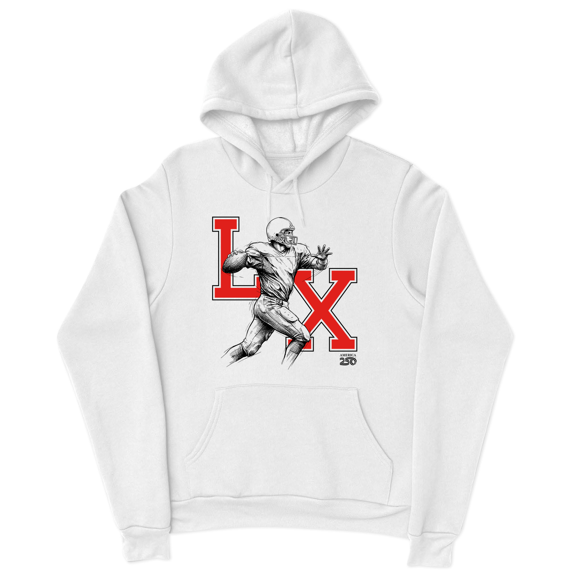 Mens Small White Style_Hoodie