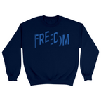 Unisex Small Navy Crewneck Sweatshirt