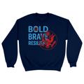 Unisex Small Navy Crewneck Sweatshirt