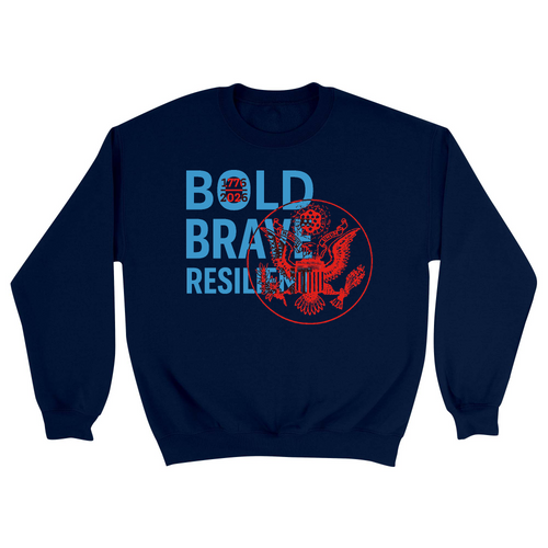Unisex Small Navy Crewneck Sweatshirt