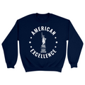 Unisex Small Navy Crewneck Sweatshirt