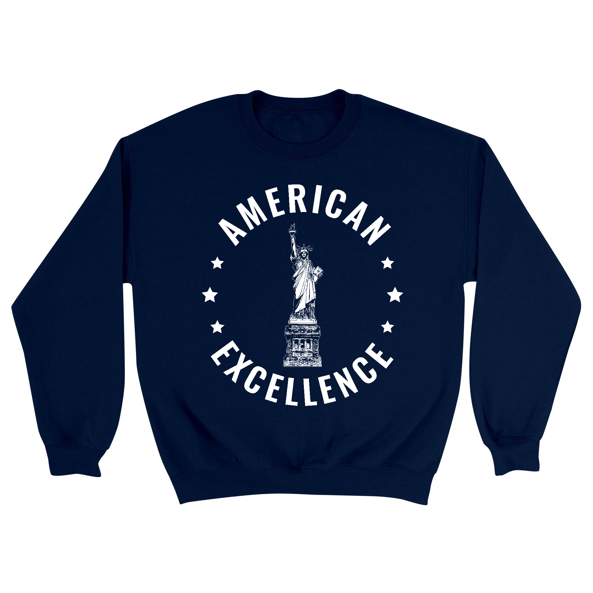 Unisex Small Navy Crewneck Sweatshirt