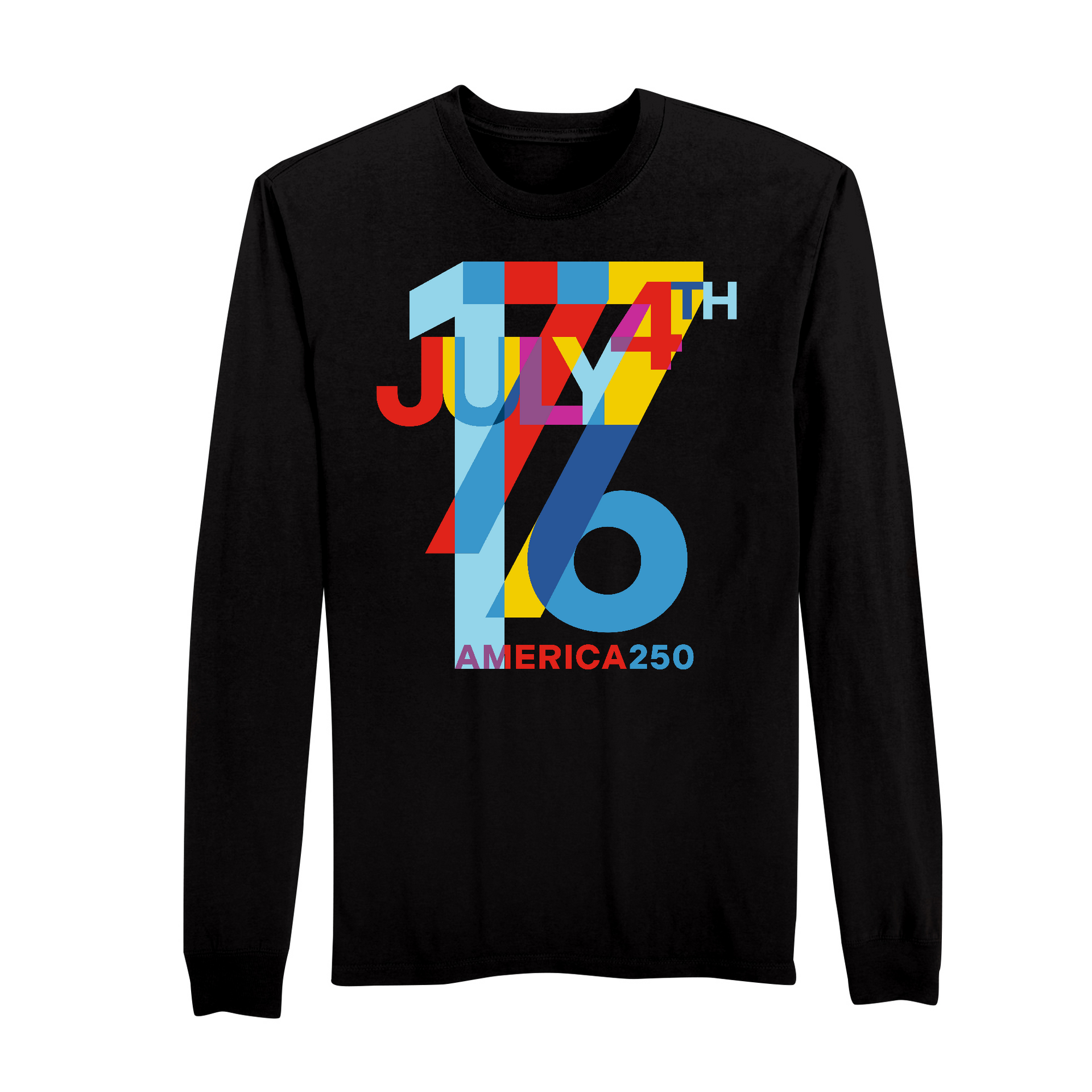 America 250 | Independence Day Cotton Long Sleeve T-Shirt | Long
