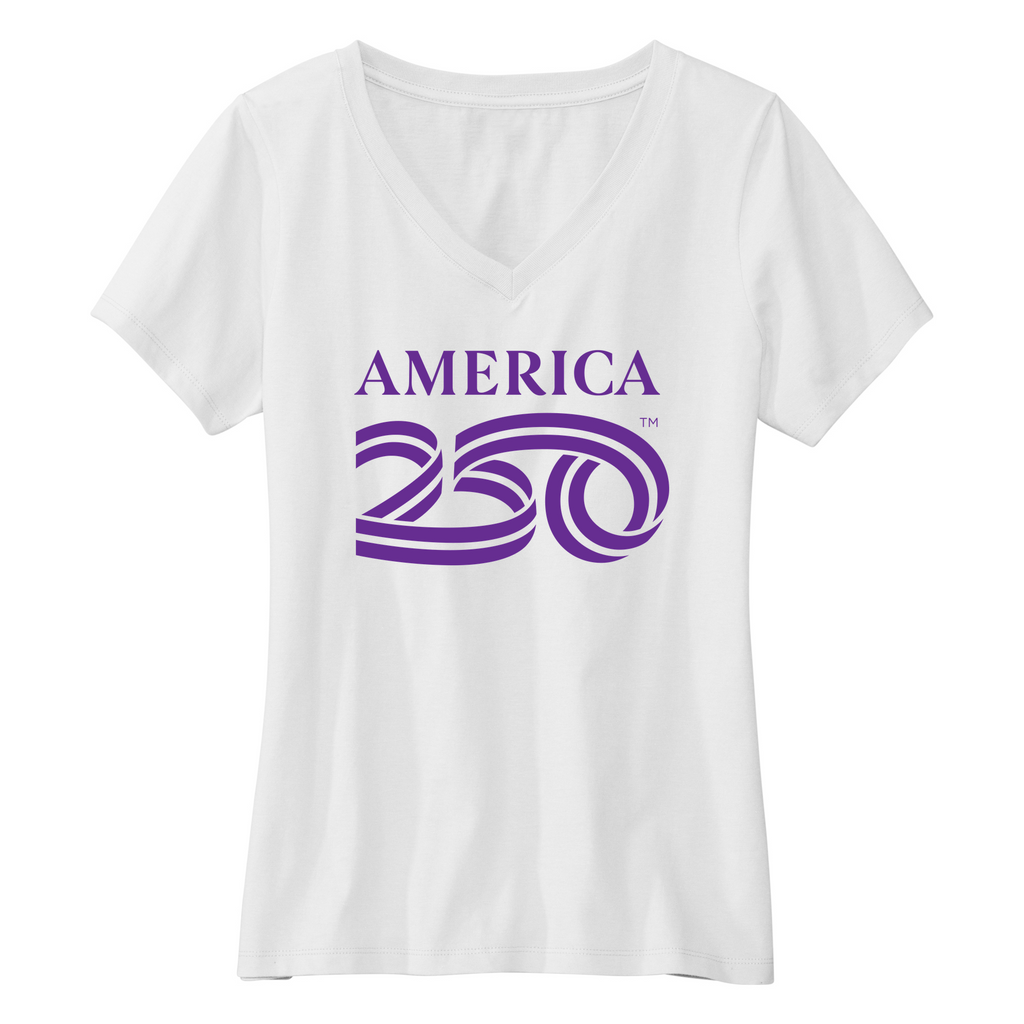 Womens Small White Short Sleeve V-neck Tee