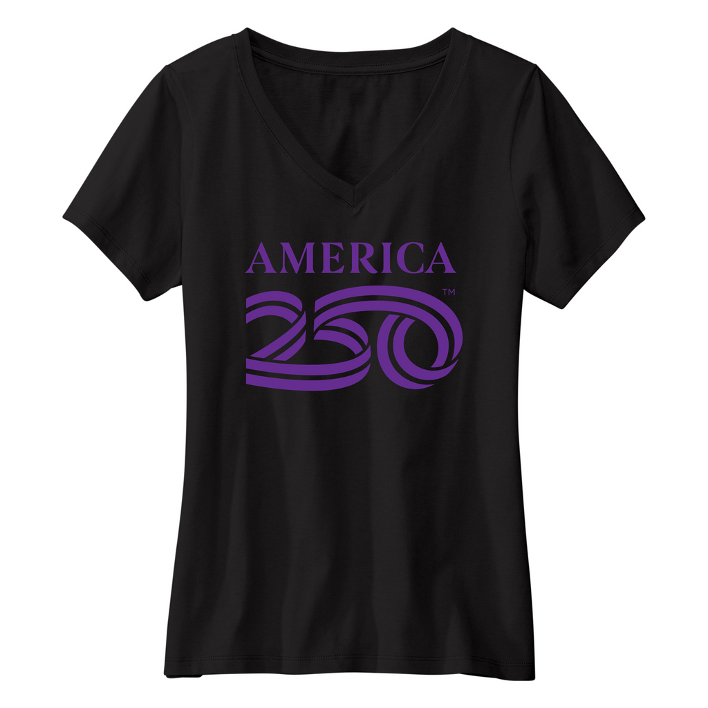 Womens Small Black Short Sleeve V-neck Tee