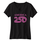 Womens Small Black Short Sleeve V-neck Tee