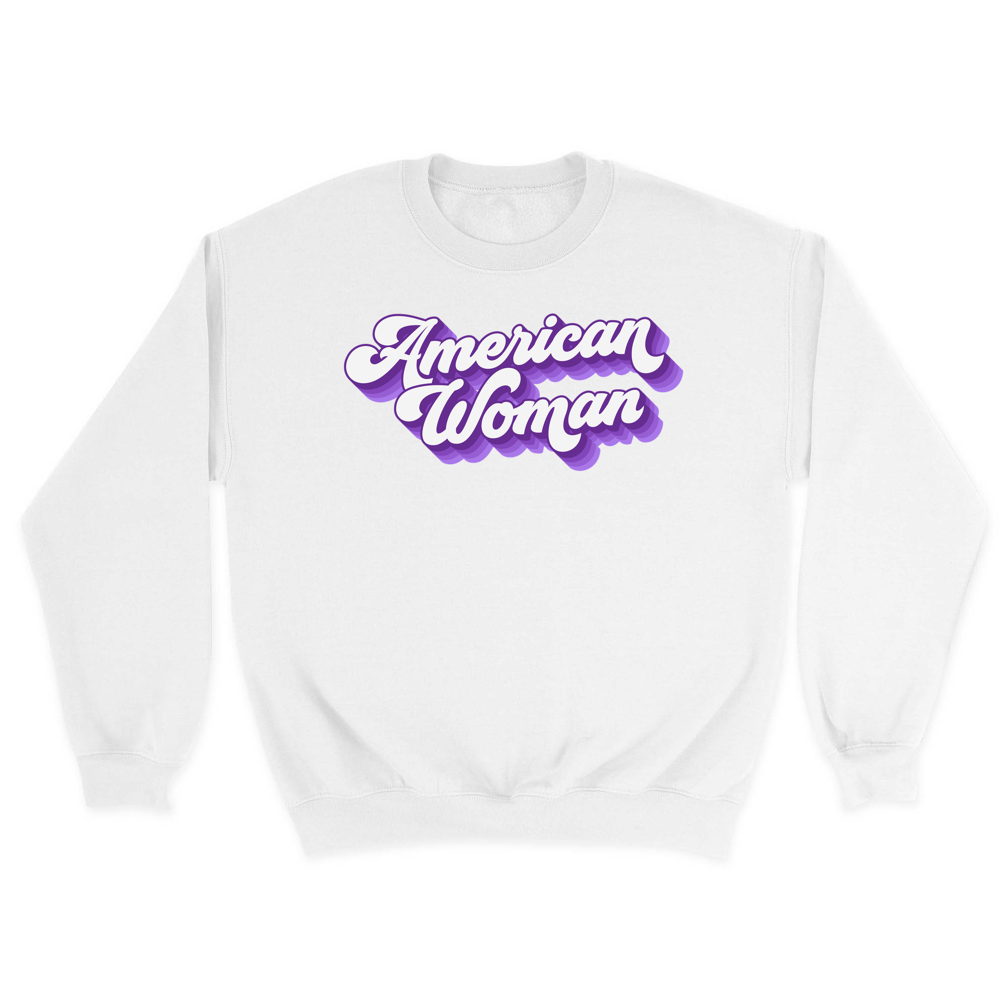 Unisex Small White Crewneck Sweatshirt