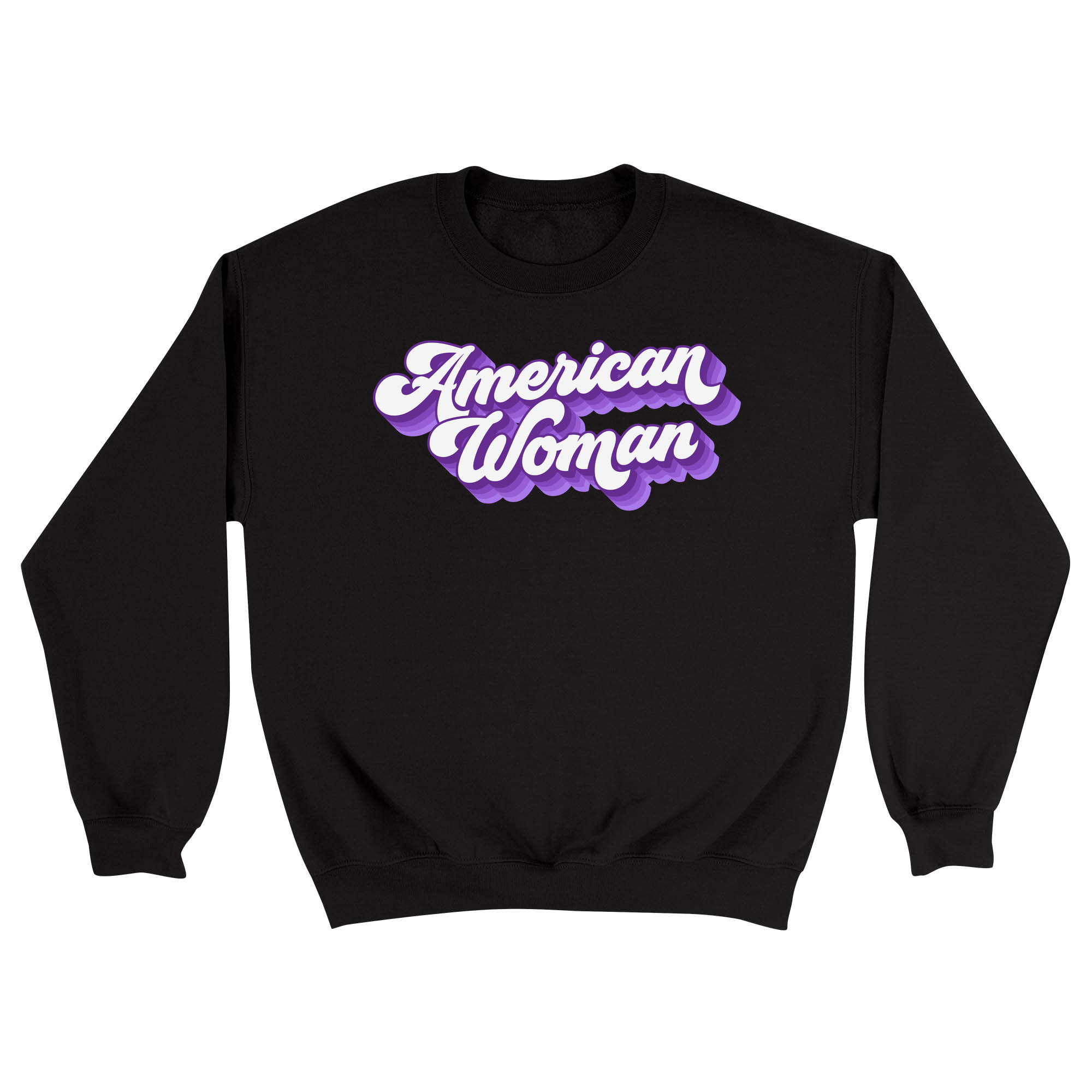 Unisex Small Black Crewneck Sweatshirt