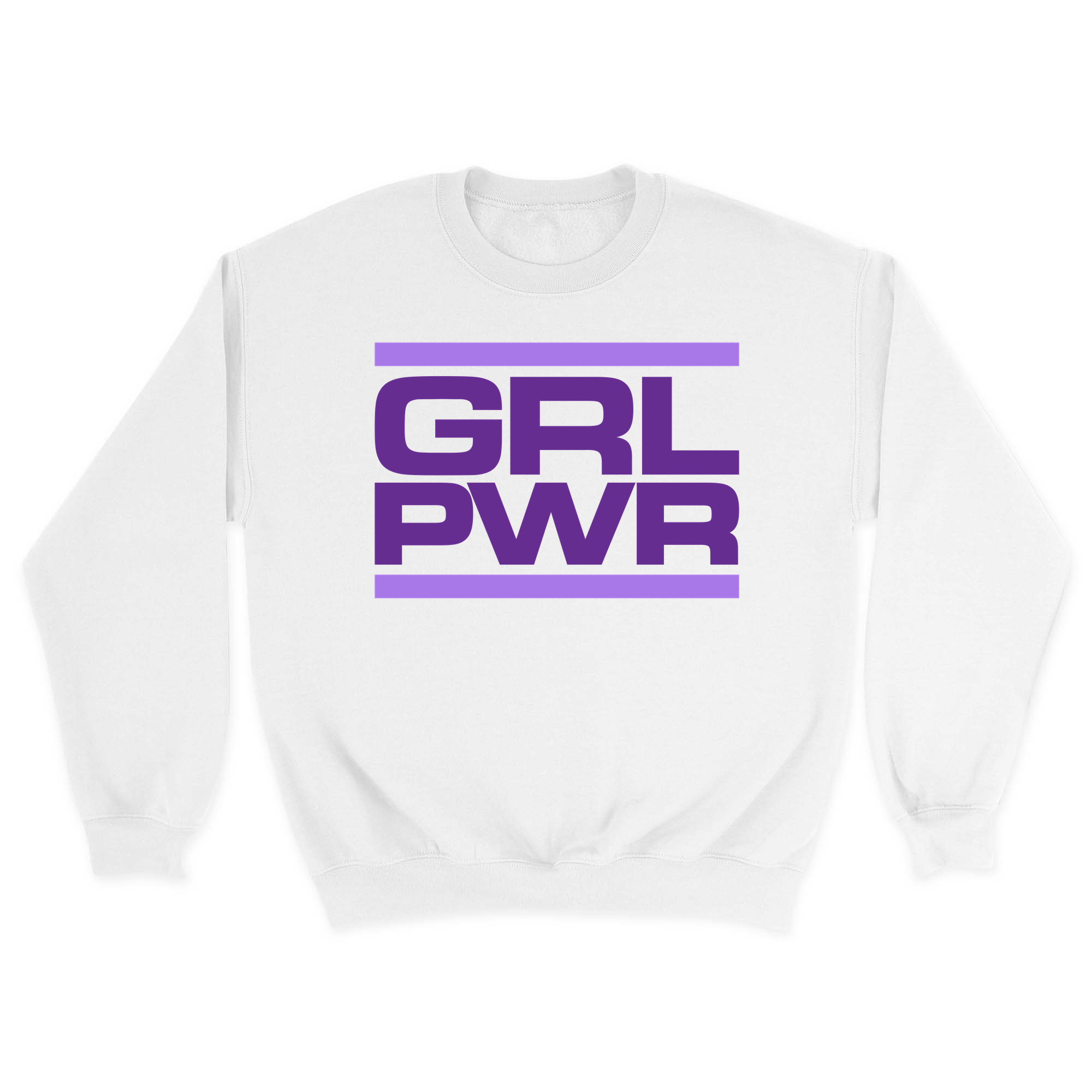 Unisex Small White Crewneck Sweatshirt