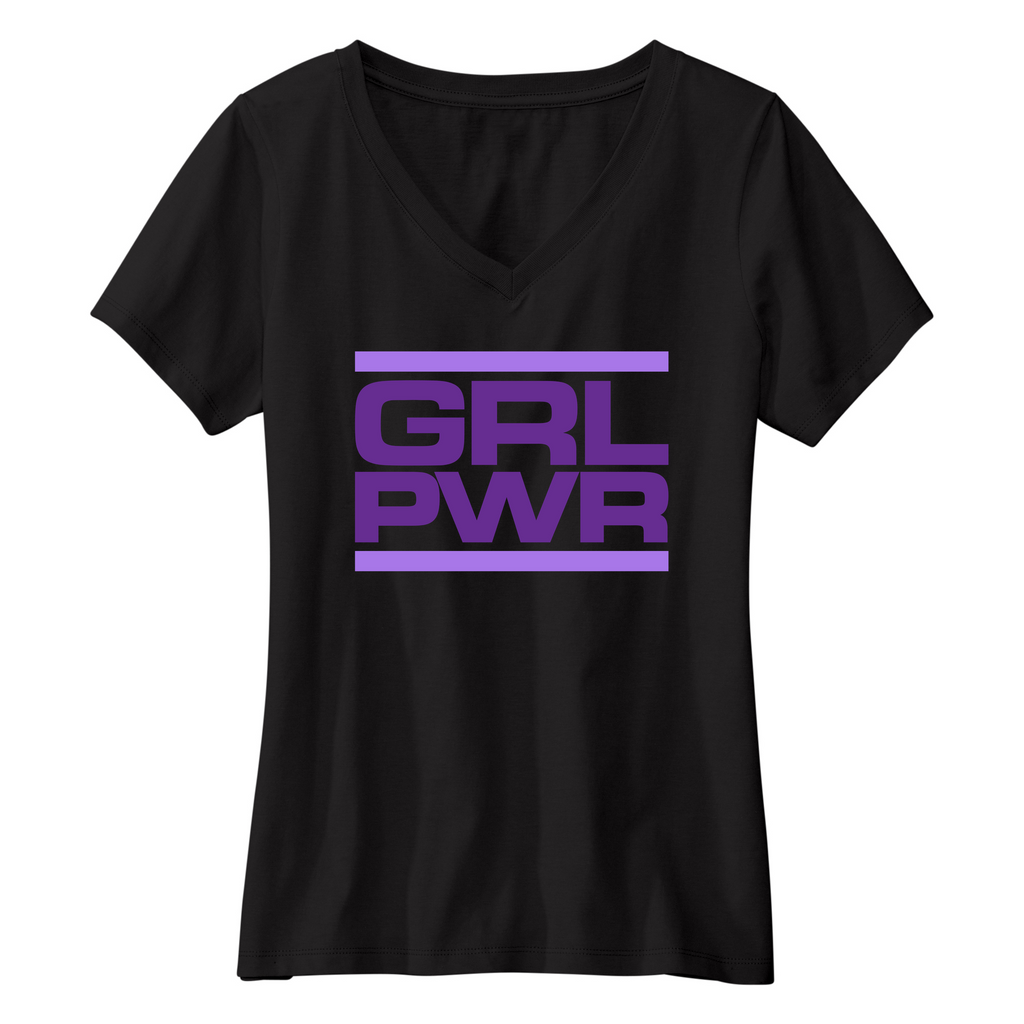 Womens Small Black Short Sleeve V-neck Tee