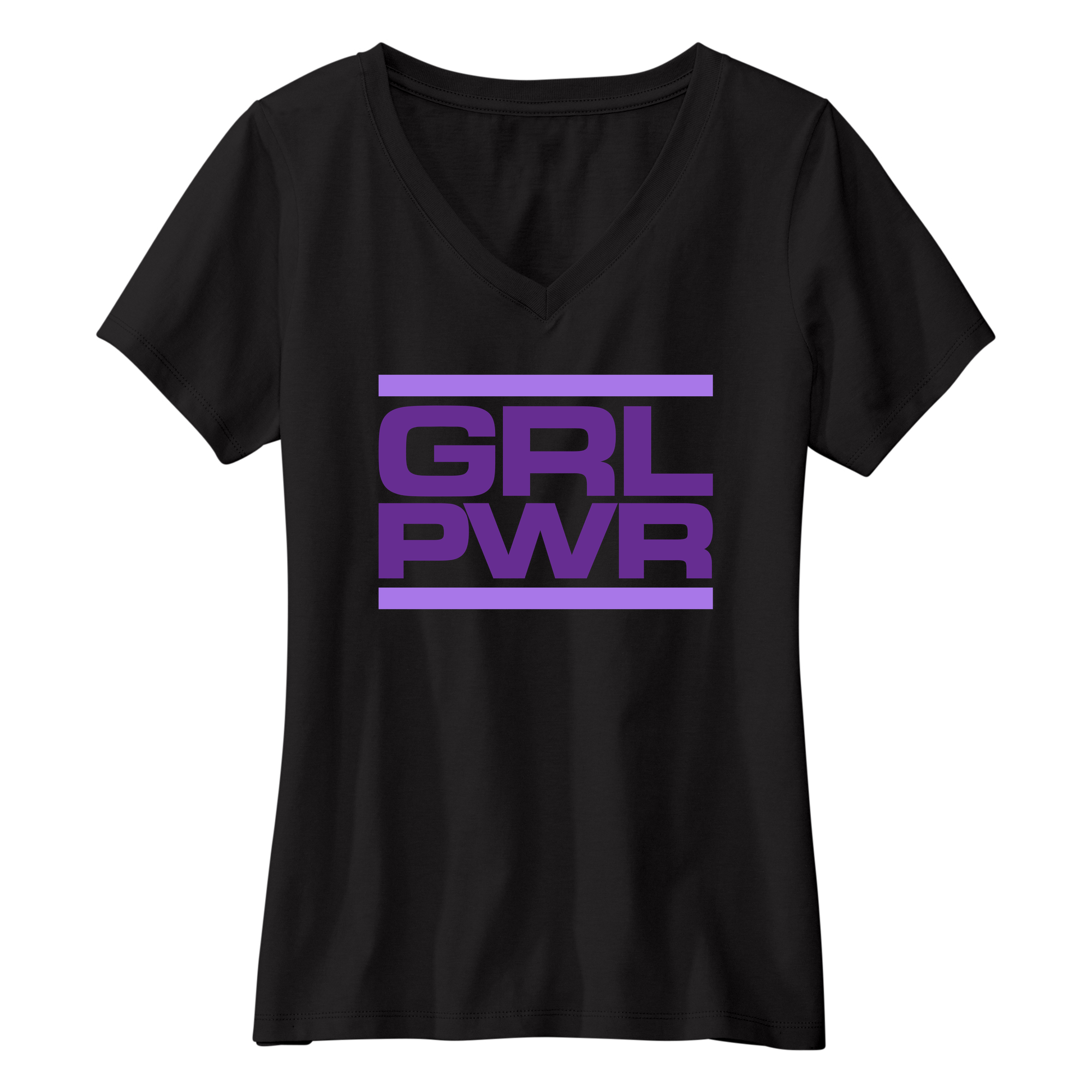 Womens Small Black Short Sleeve V-neck Tee