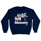 Unisex Small Navy Crewneck Sweatshirt